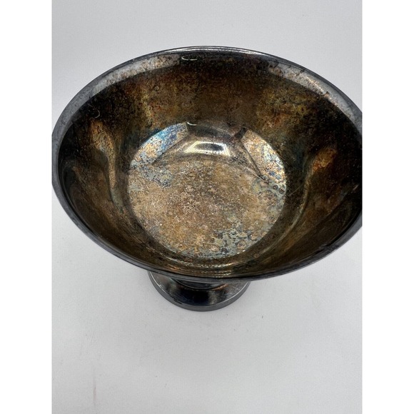 Vintage Wm. A. Rogers Tableware Antique Silver Plate Footed 3.5" Ice Cream‎ Dish - Picture 4 of 9